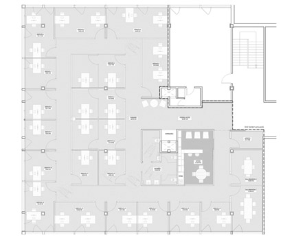 Plano distribución interior food Trade Center