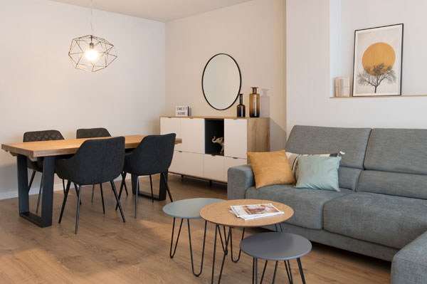 Foto de portada del proyecto de mobiliario y decoración. Piso obra nueva Sant Just - Sincro