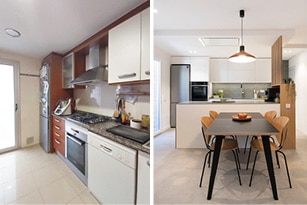 Portada antes y después proyecto de reforma "Emili Juncadella"