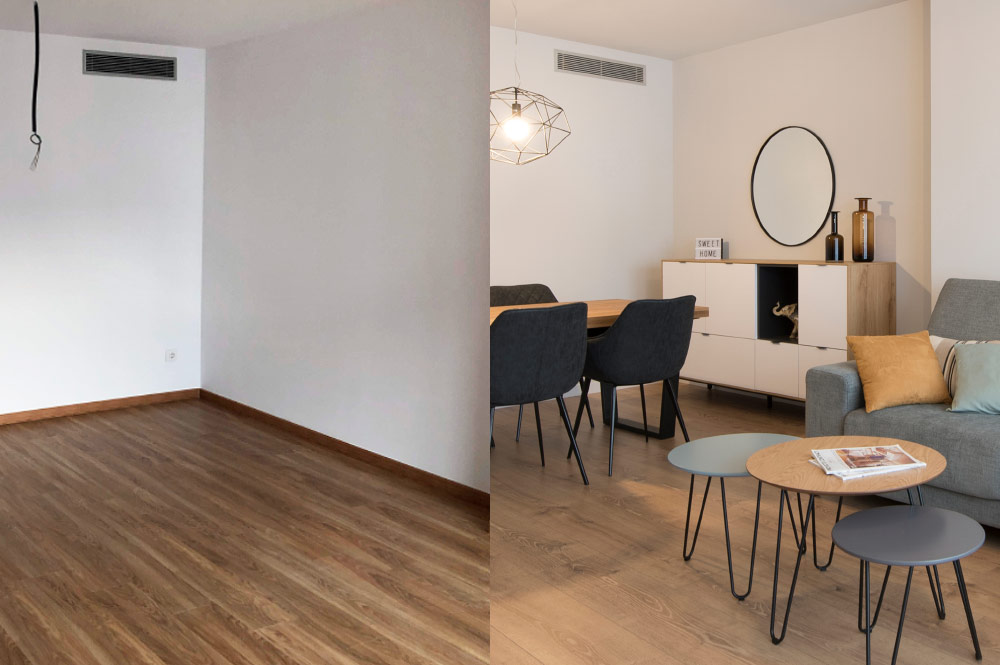 Cómo decorar un salón pequeño. Antes y después de mi salón