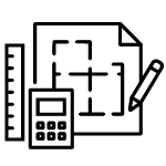 Icono estudio previo diseño interior y presupuesto